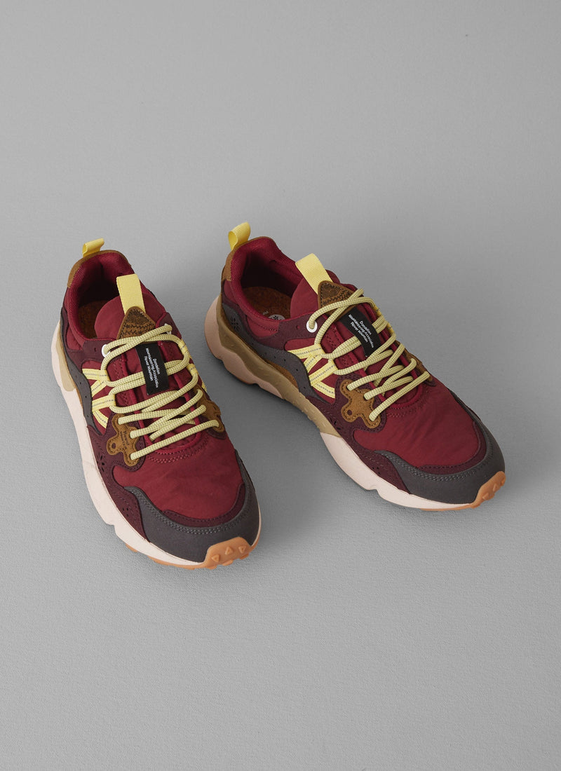 Flower Mountain Yamano Kaiso Panelled Trainers | Brick/Iris