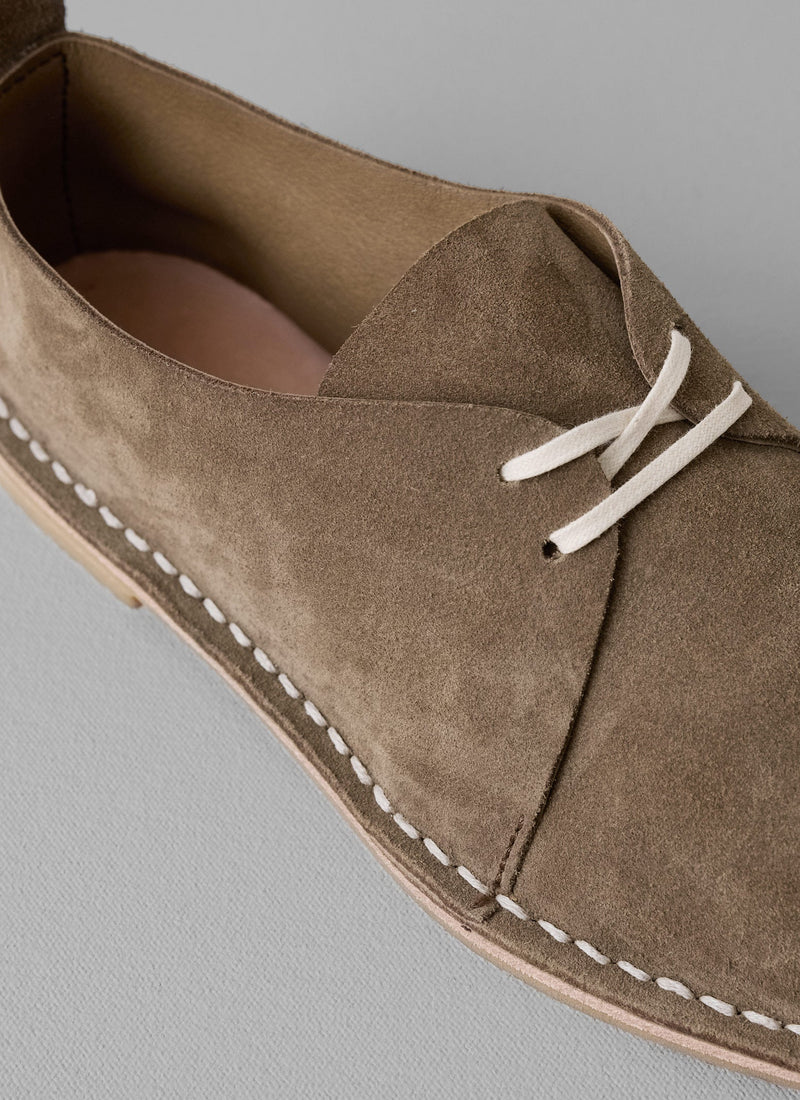 Steve Mono Suede Lace Up Shoes | Olive