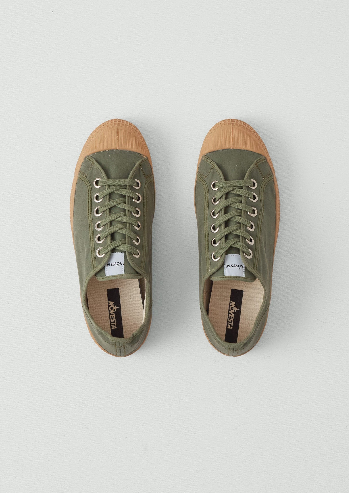 Novesta Star Master Waxed Cotton Trainers | Sage