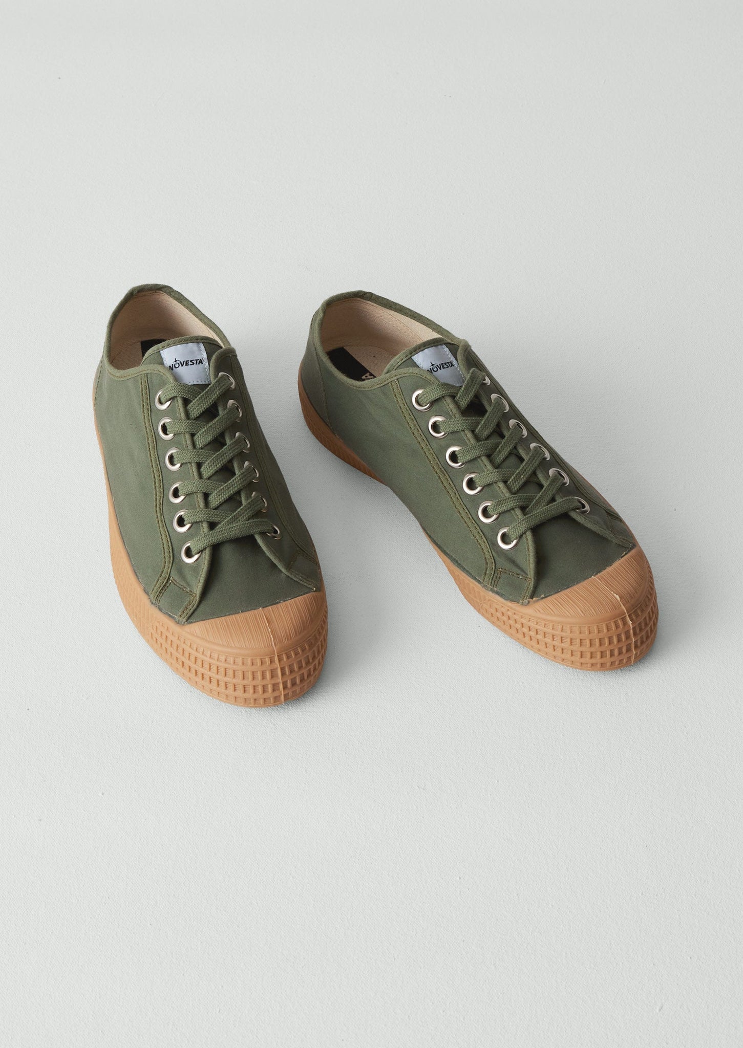 Novesta Star Master Waxed Cotton Trainers | Sage