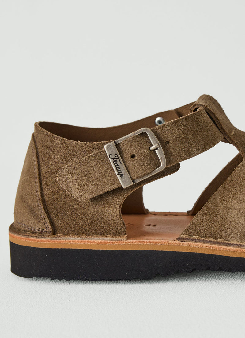 Fracap Fred Buckle Sandals | Oyster Grey