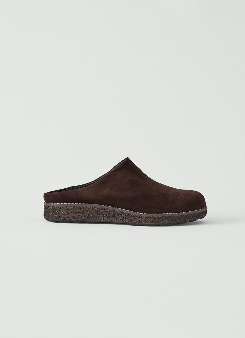 Blundstone Cork Suede Clogs | Dark Brown