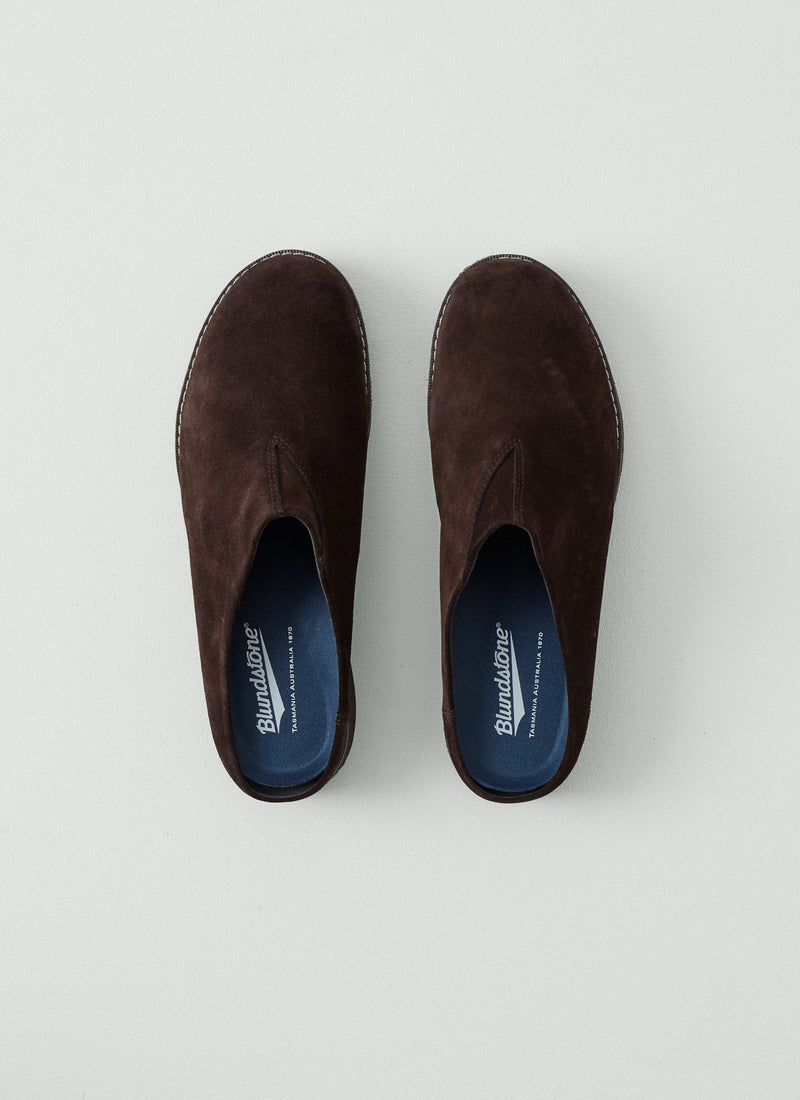Blundstone Cork Suede Clogs | Dark Brown