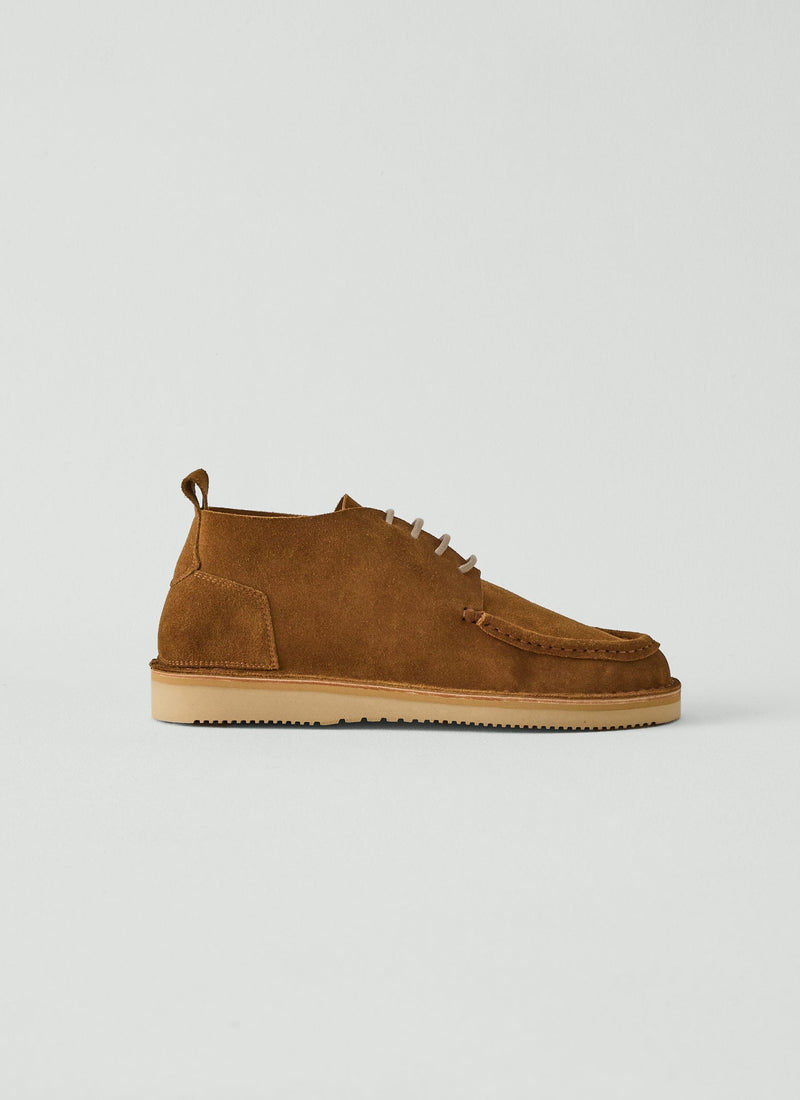 Fracap Suede Camp Shoes | Tabacco