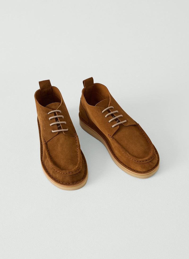 Fracap Suede Camp Shoes | Tabacco
