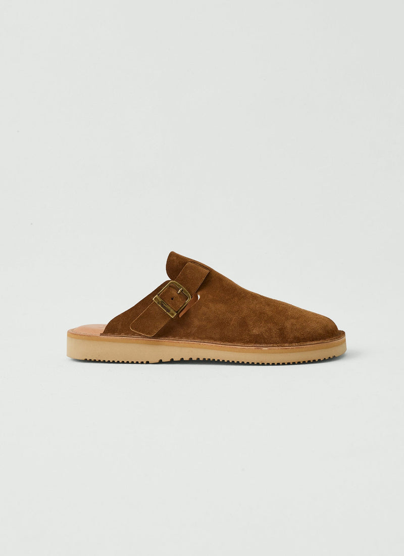 Fracap Suede Mules | Tabacco