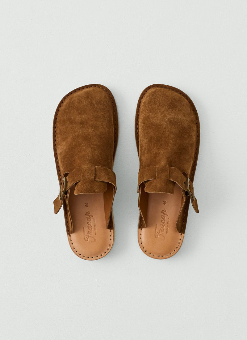 Fracap Suede Mules | Tabacco