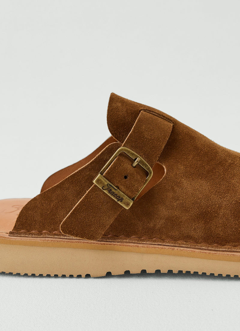Fracap Suede Mules | Tabacco