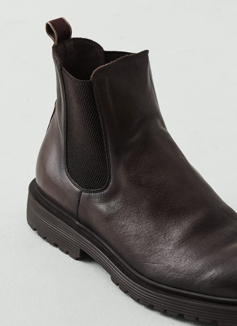 Sturlini Vegetable Tanned Chelsea Boots | Dark Brown