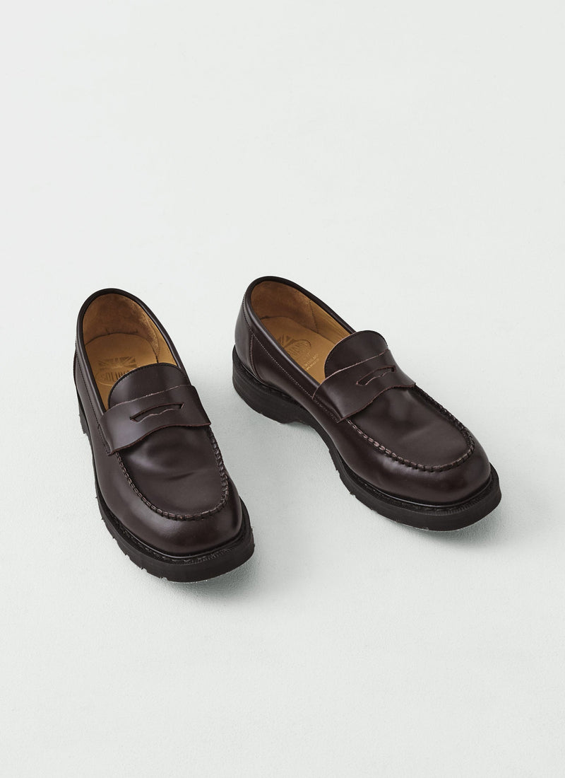 Solovair Leather Loafers | Cordovan