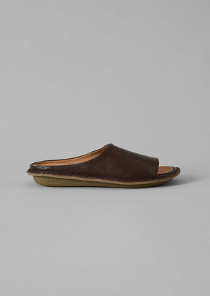 Vibae Open Toe Leather Sandals | Cocoa Brown