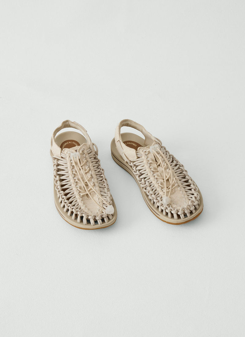 Keen Uneek Canvas Sandals | Natural/Birch