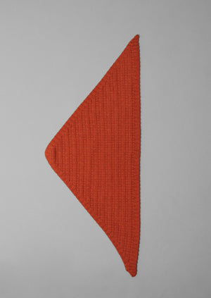 Knitted Wool Bandana | Ember