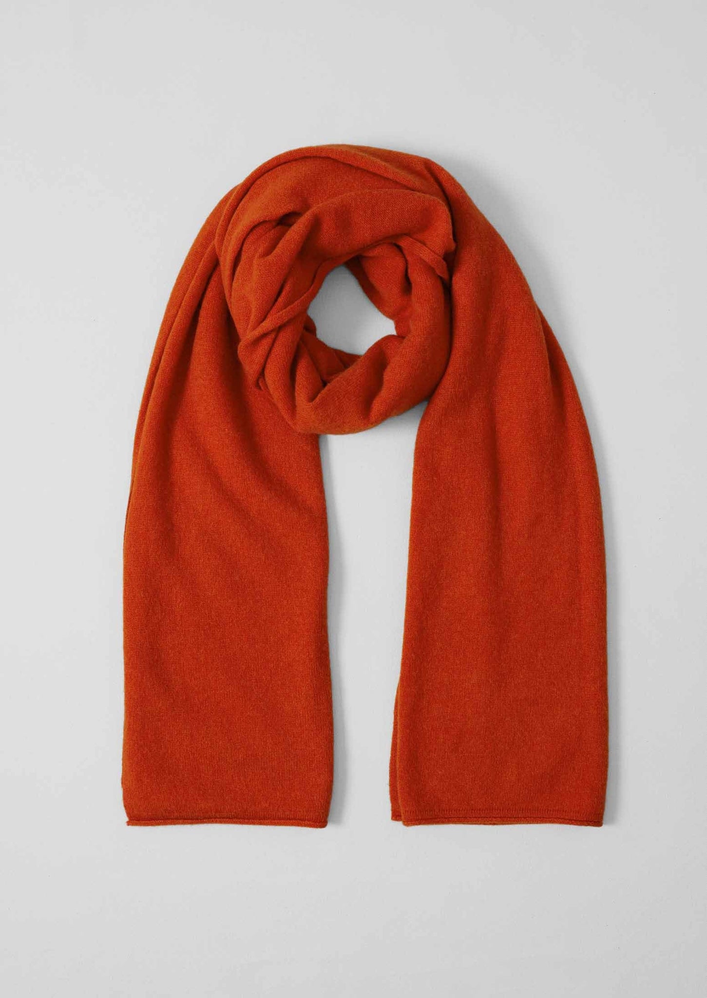 Cashmere Wool Wrap Scarf | Pumpkin