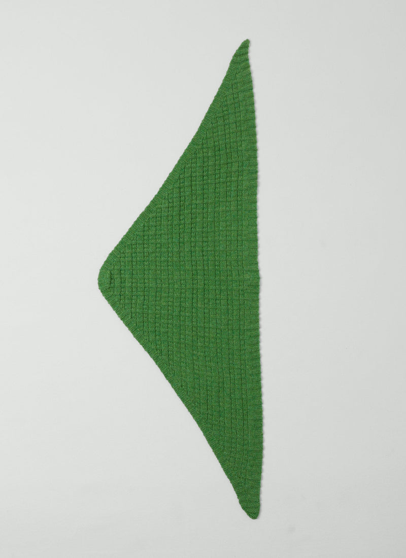 Knitted Wool Bandana | Garden Green
