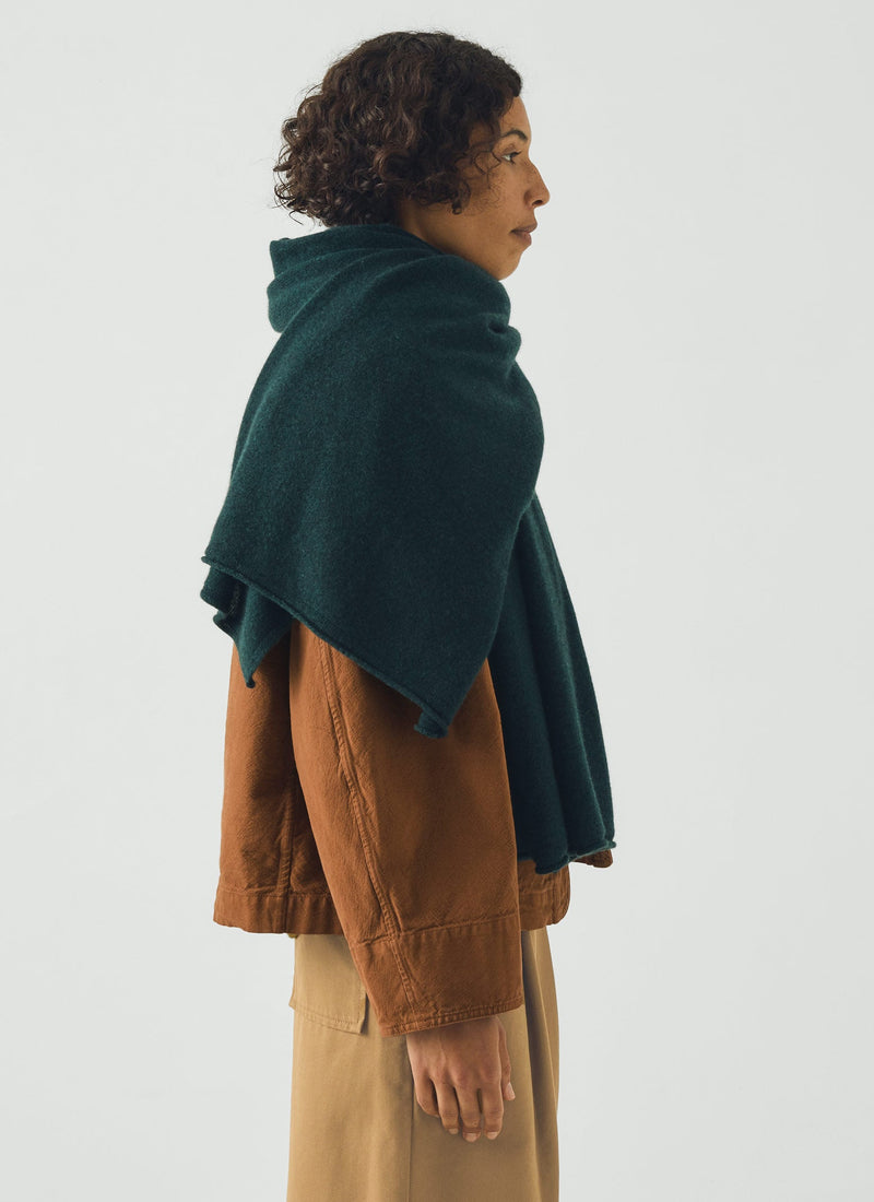 Cashmere Wool Wrap Scarf | Peacock