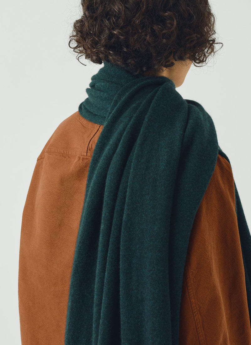 Cashmere Wool Wrap Scarf | Peacock