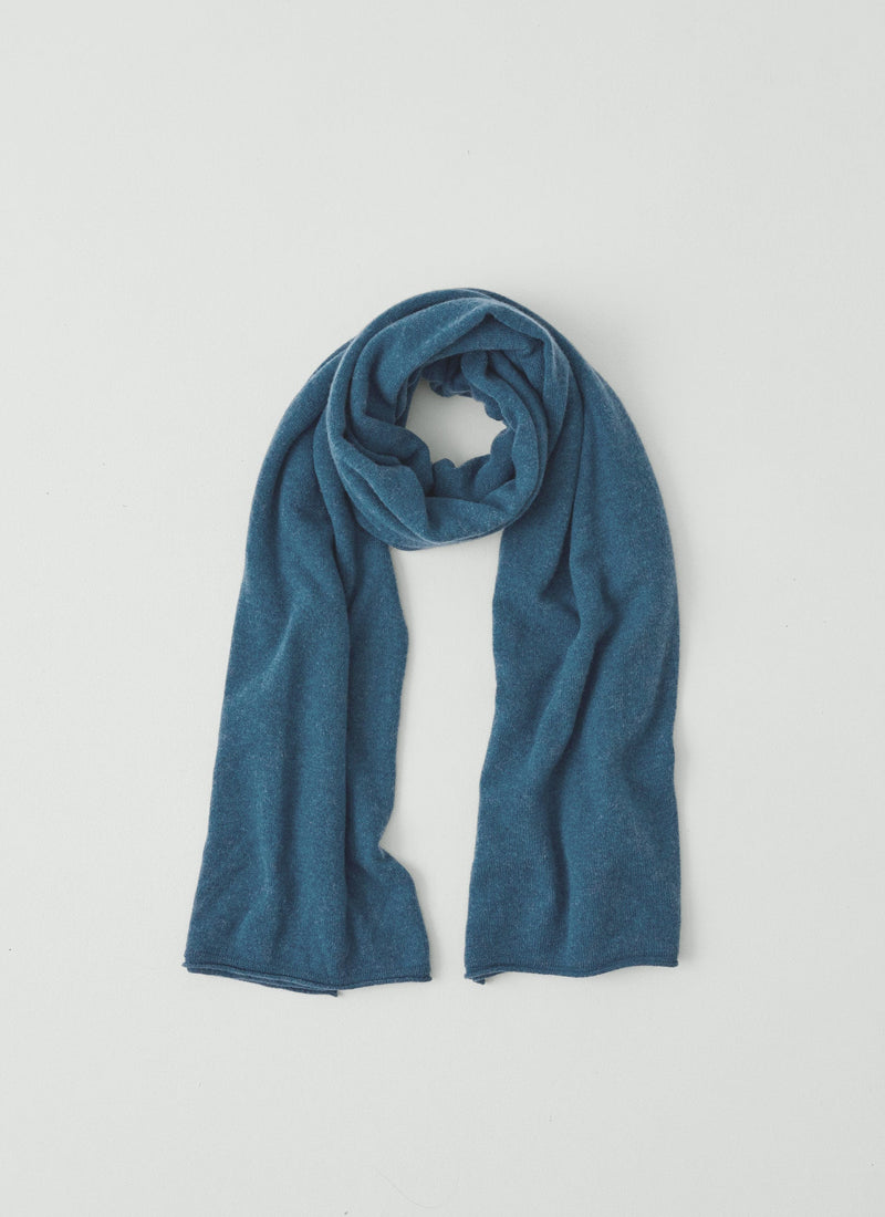 Cashmere Wool Wrap Scarf | Sapphire Blue