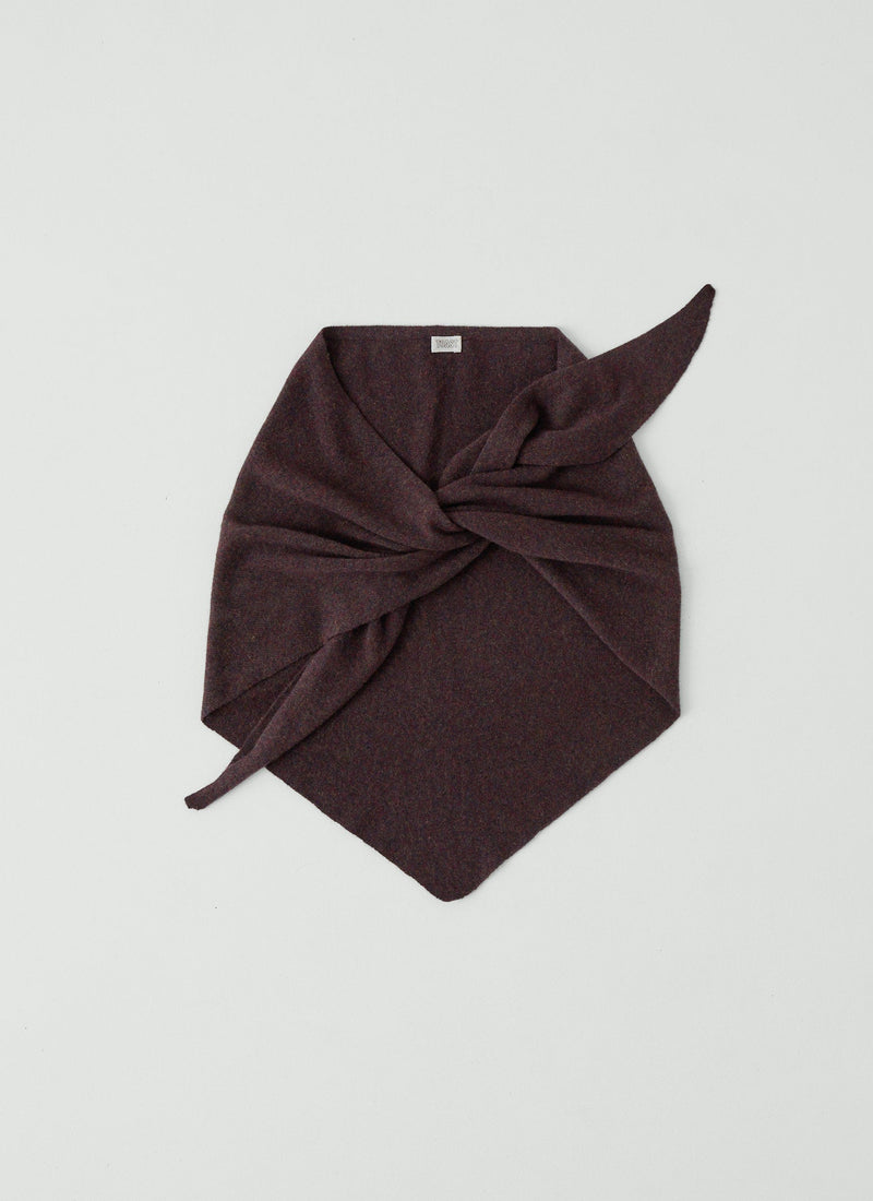 Wool Cashmere Large Bandana | Truffle