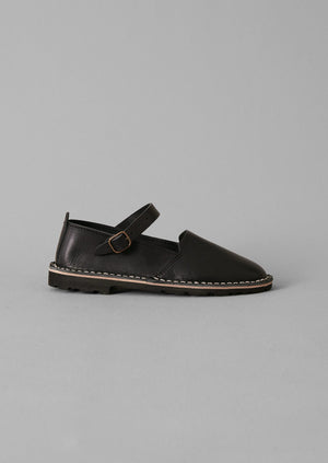 Steve Mono Artisan Leather Buckle Shoes | Black