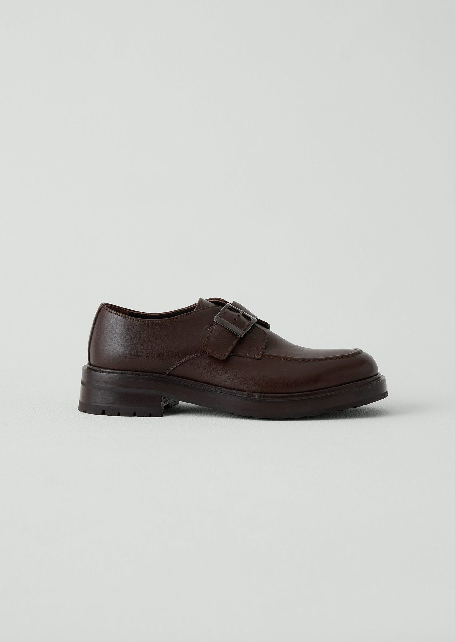 Sturlini Monk Strap Shoes | Dark Brown