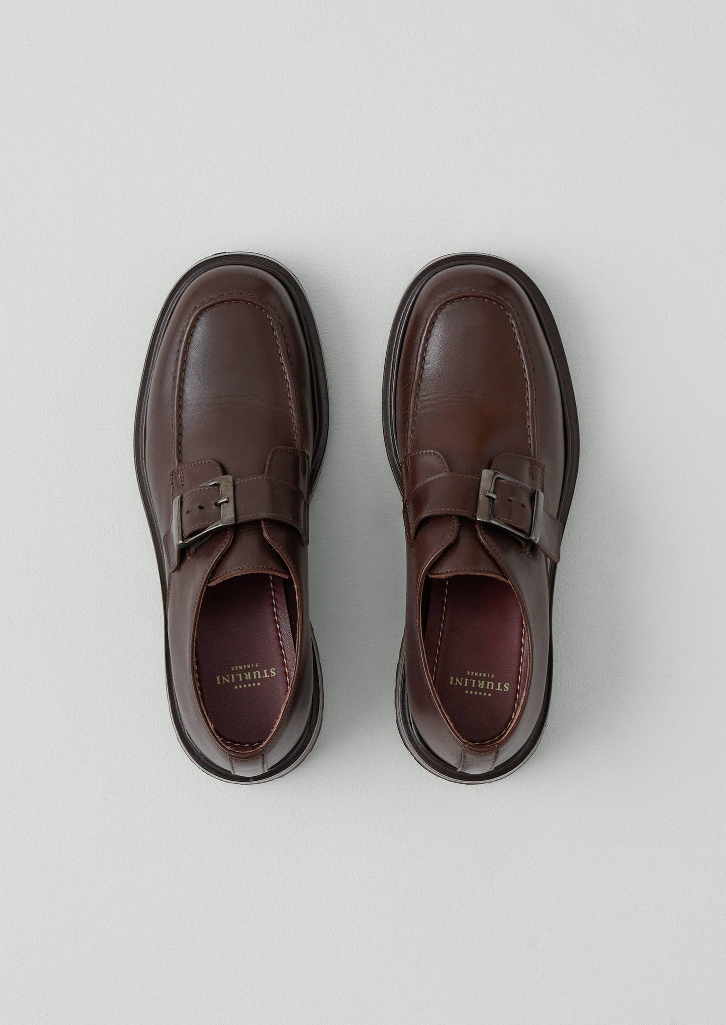 Sturlini Monk Strap Shoes | Dark Brown
