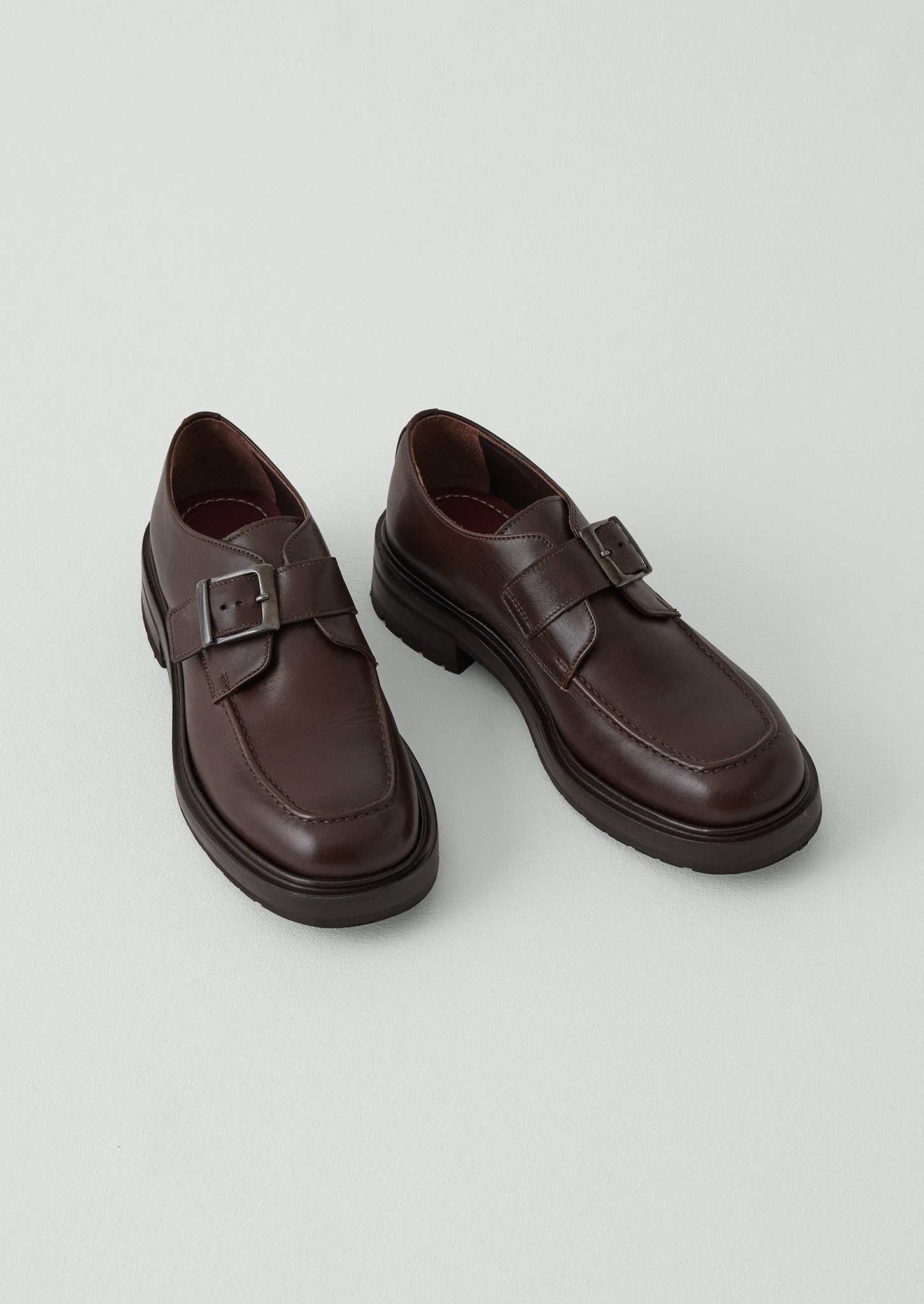 Sturlini Monk Strap Shoes | Dark Brown