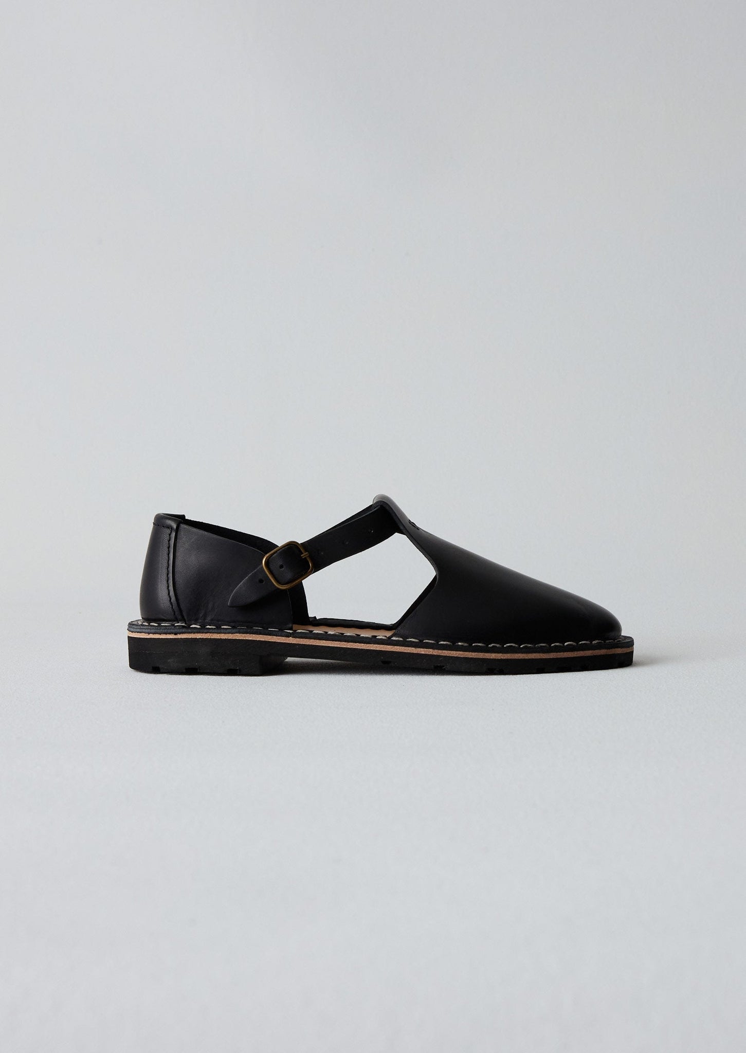 Steve Mono Leather Shoes | Black