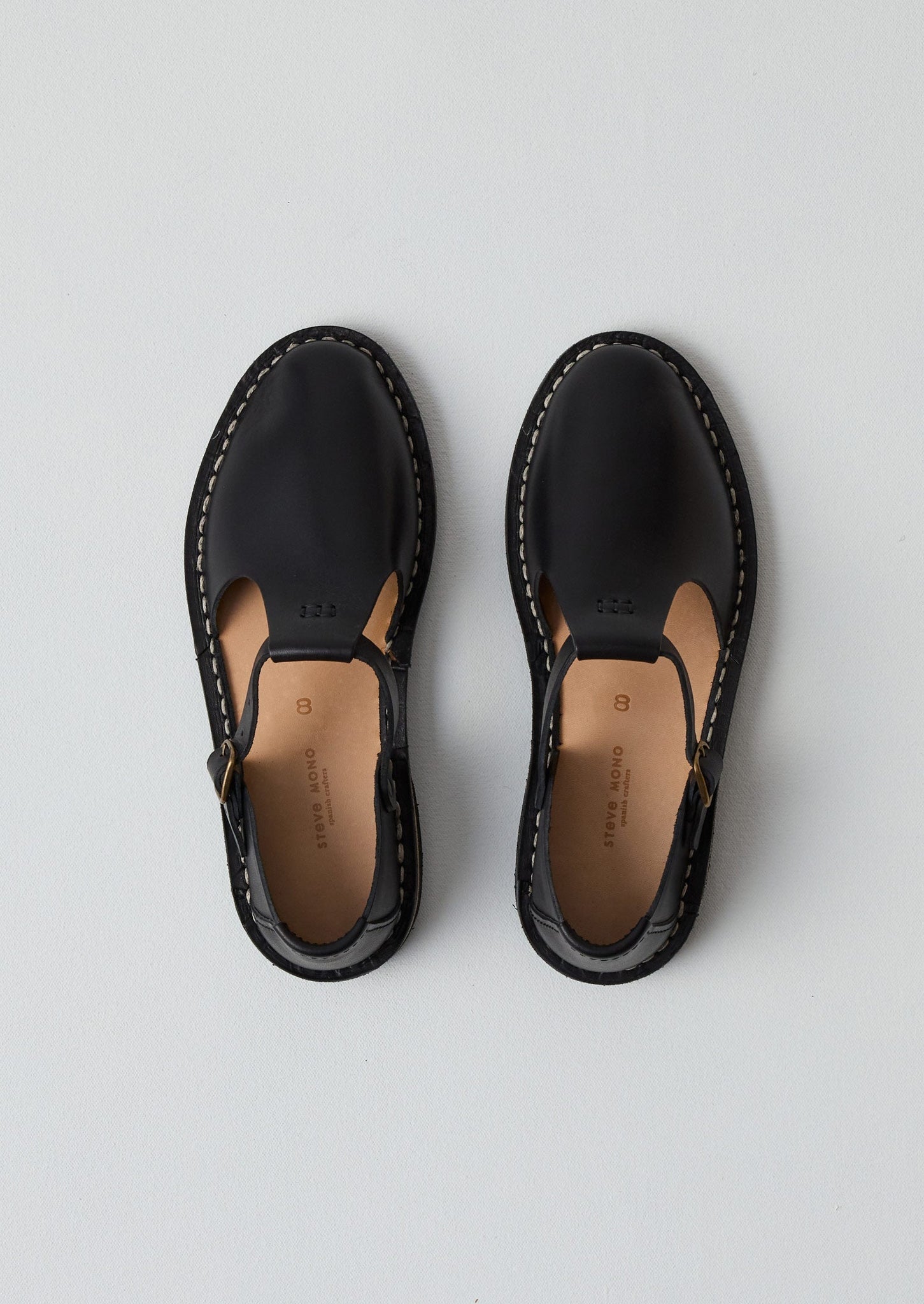 Steve Mono Leather Shoes | Black