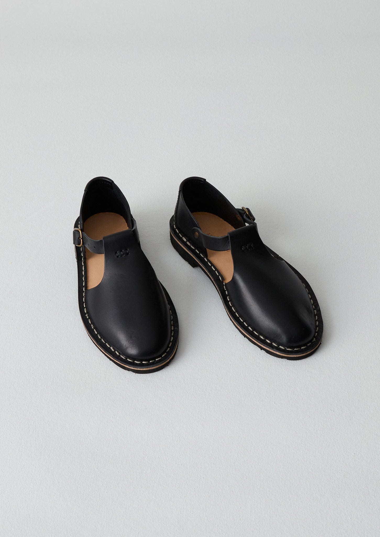 Steve Mono Leather Shoes | Black