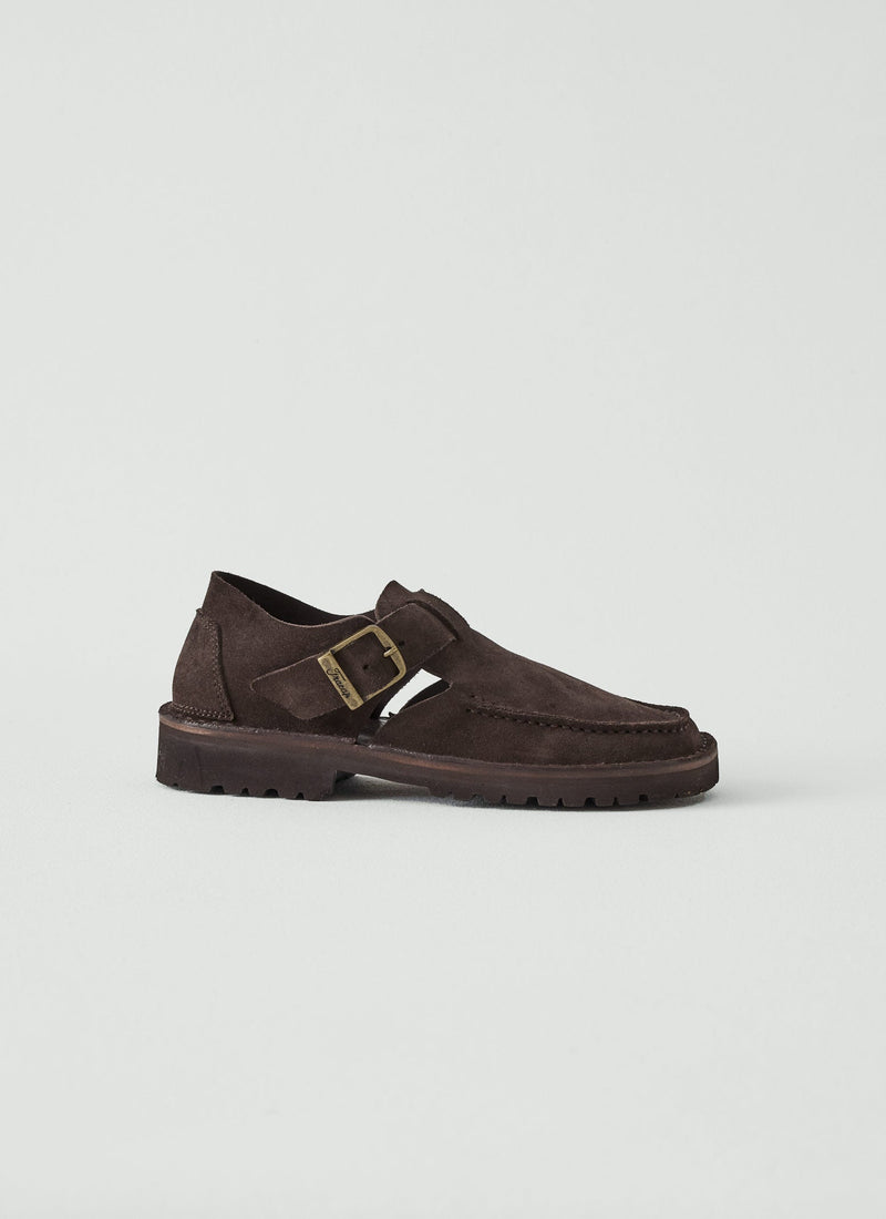 Fracap Suede Ankle Shoes | Coffee