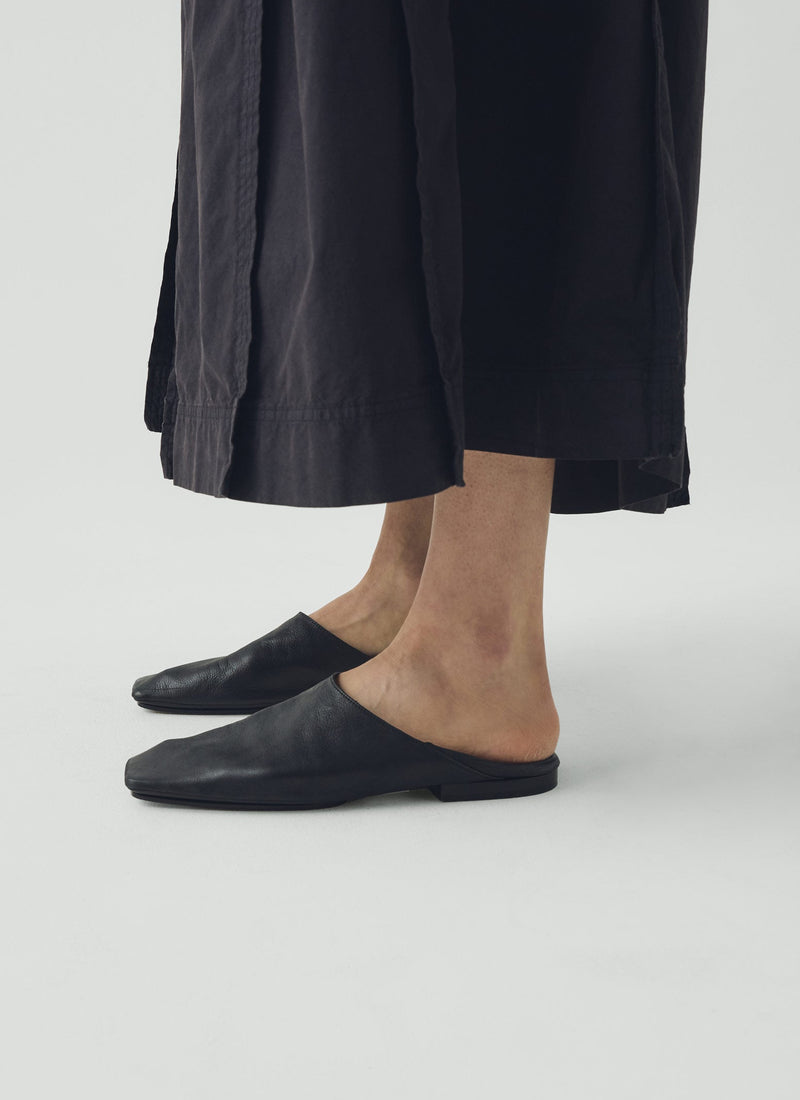 Sturlini Square Toe Leather Shoes | Black