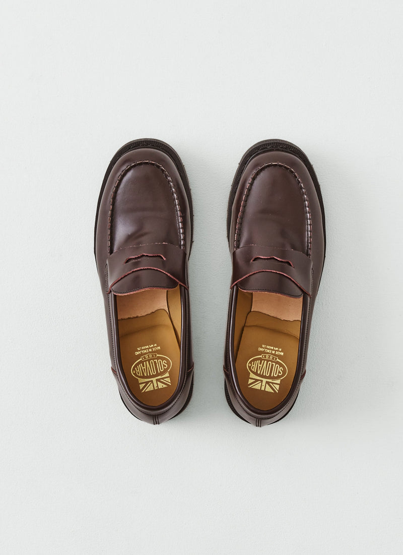 Solovair Leather Loafers | Cordovan