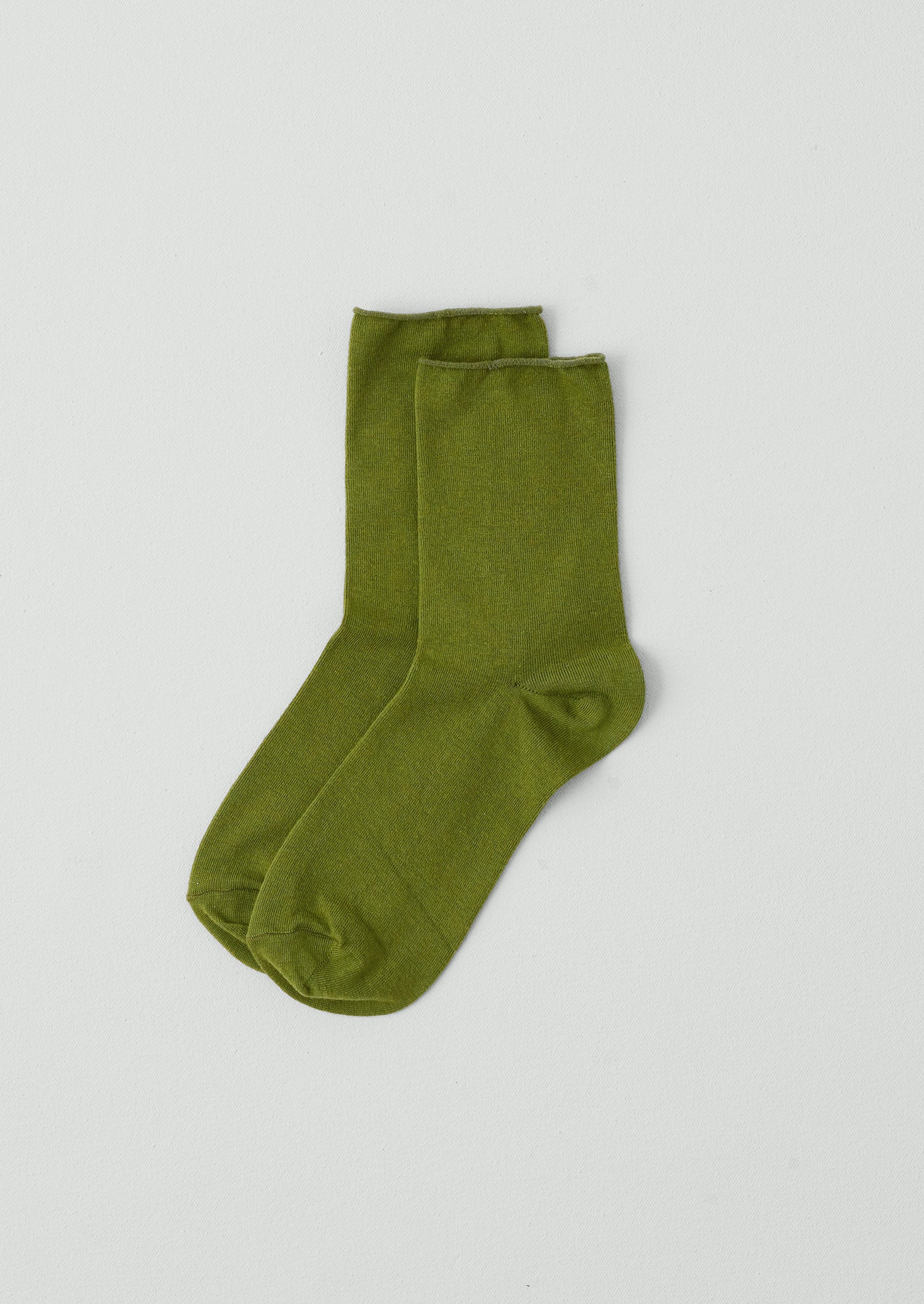 Fine Cotton Cashmere Socks | Apple