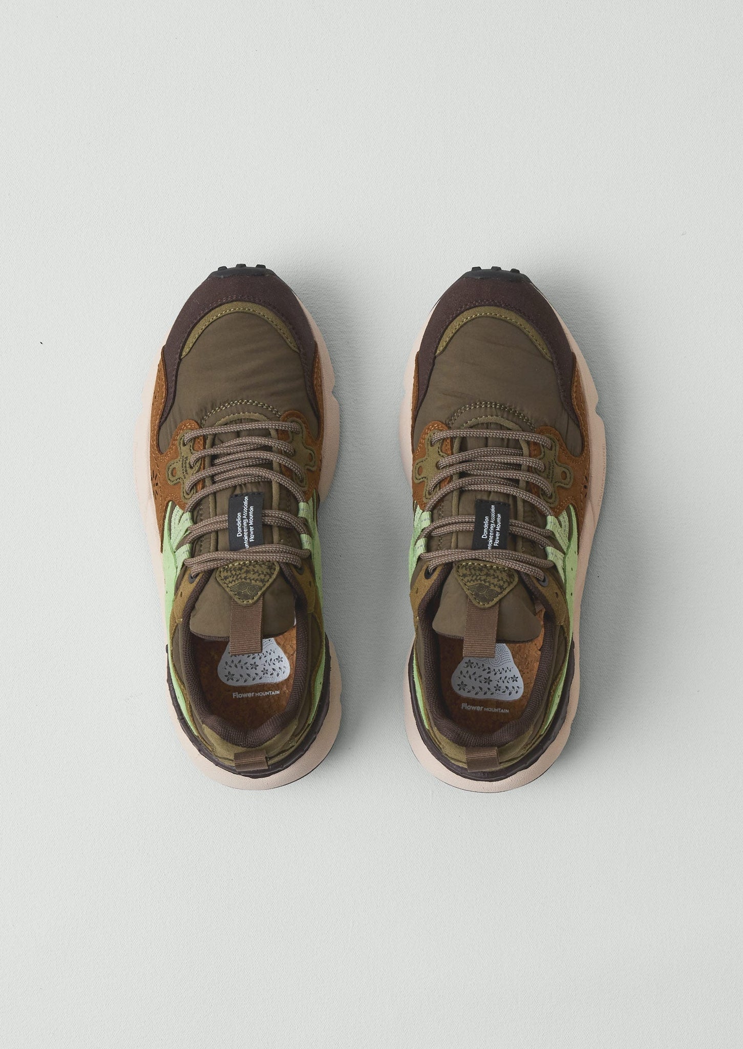 Flower Mountain Yamano Kaiso Trainers | Deep Olive