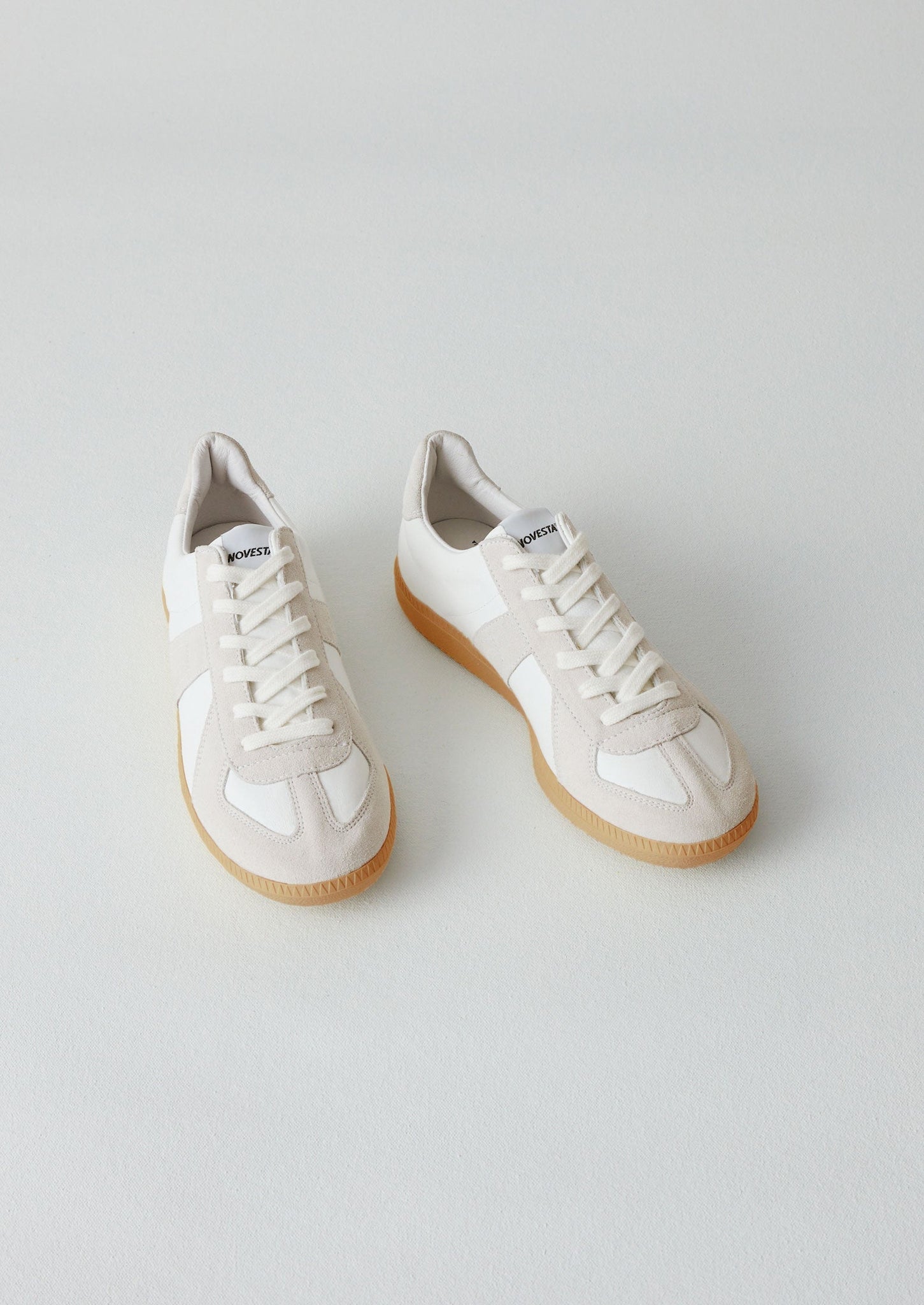 Novesta Gat Leather Trainers | Ecru