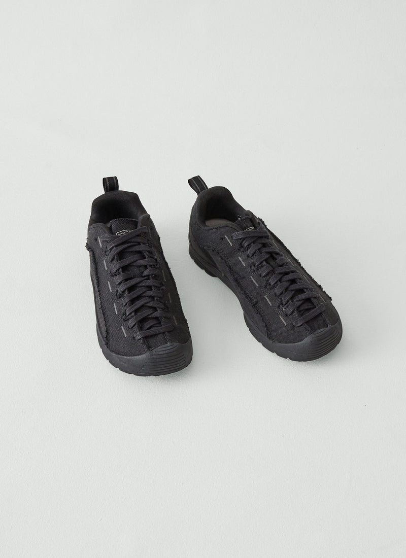 Keen Jasper Split Canvas Trainers | Black