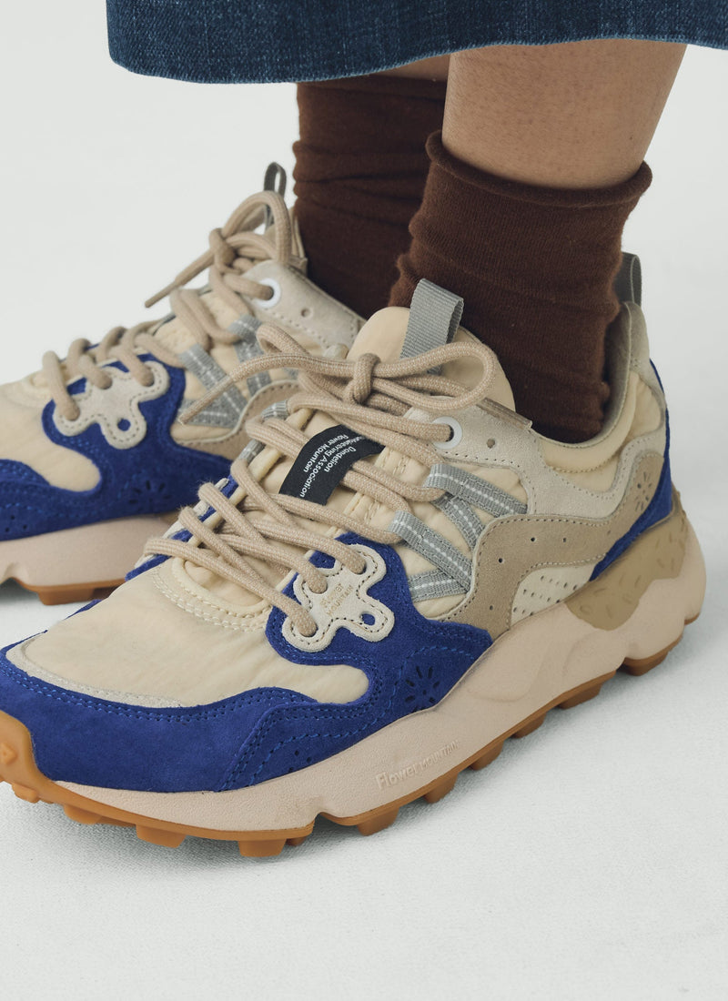 Flower Mountain Yamano Kaiso Trainers | Chalk/Hydrangea Blue