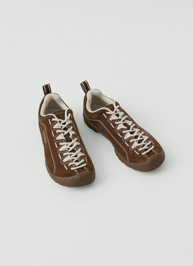 Keen Jasper Suede Trainers | Dark Earth/Birch