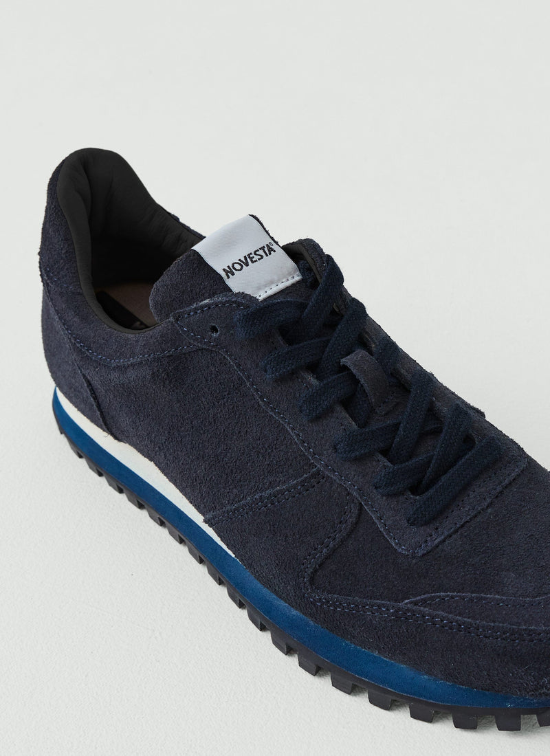 Novesta Suede Marathon Trail Trainers | Midnight Blue