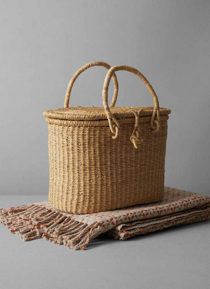 Veta Vera Grass Picnic Basket | Natural
