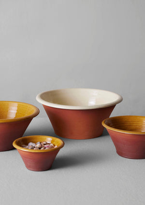 Willow Pottery Salad Bowl | Terracotta/Ecru