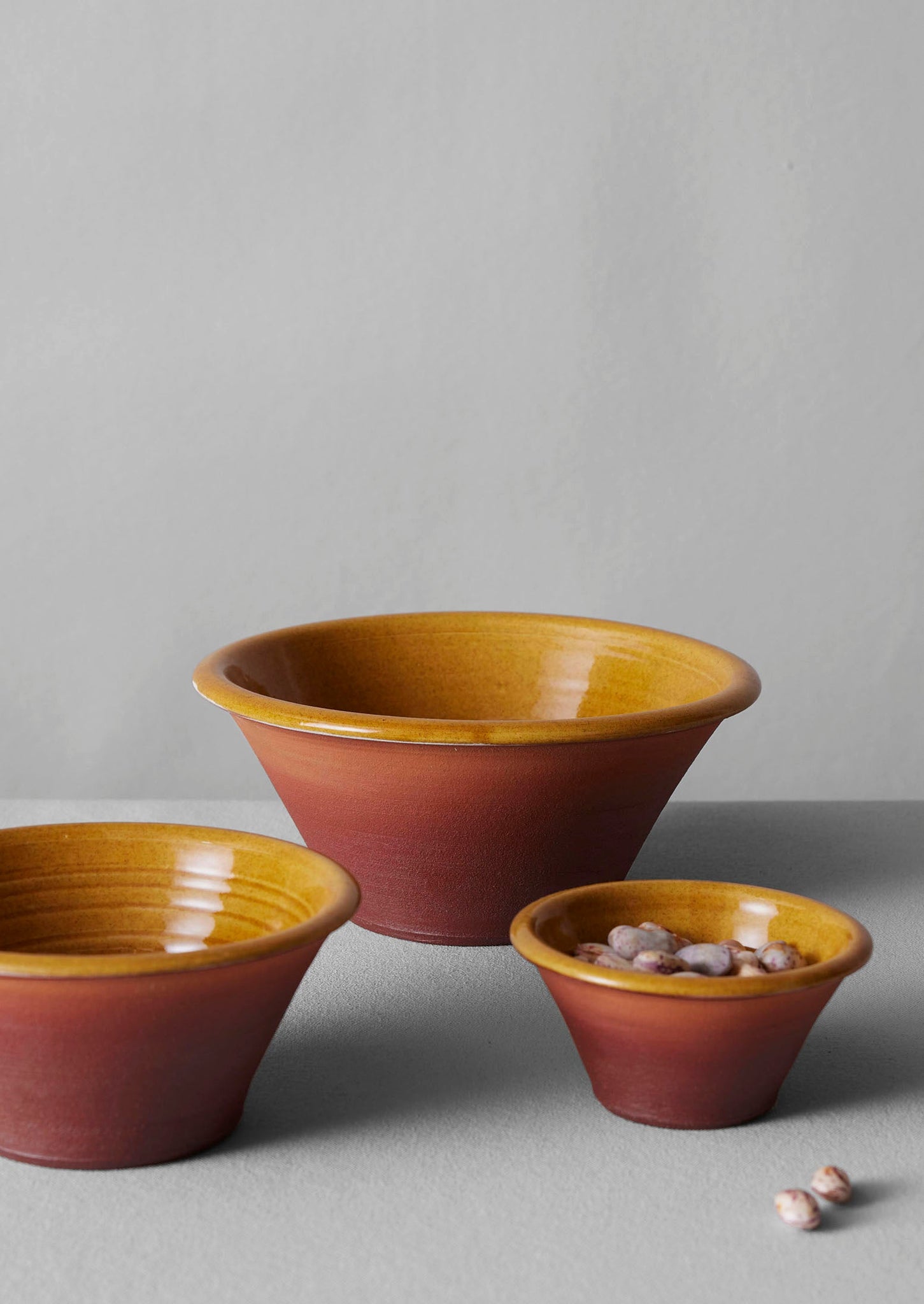 Willow Pottery Nesting Bowls | Terracotta/Ochre