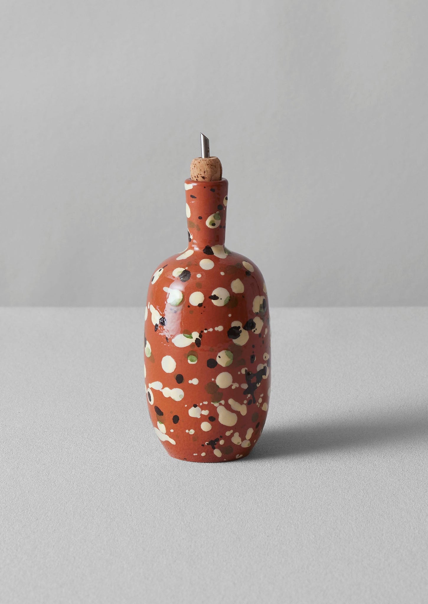 Cortona Splatter Oil Pourer | Terracotta/Multi