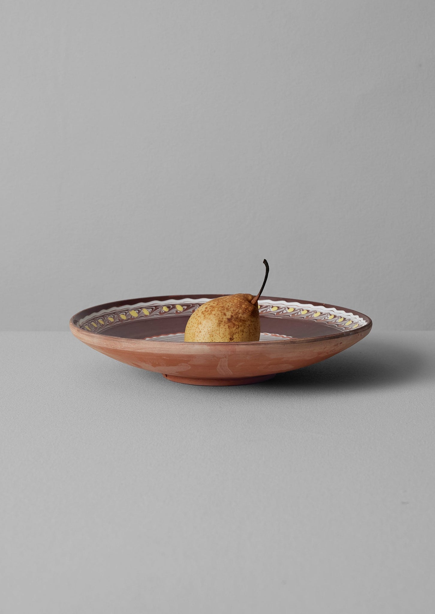 Romanian Horezu Serving Plate | Cocoa/Multi