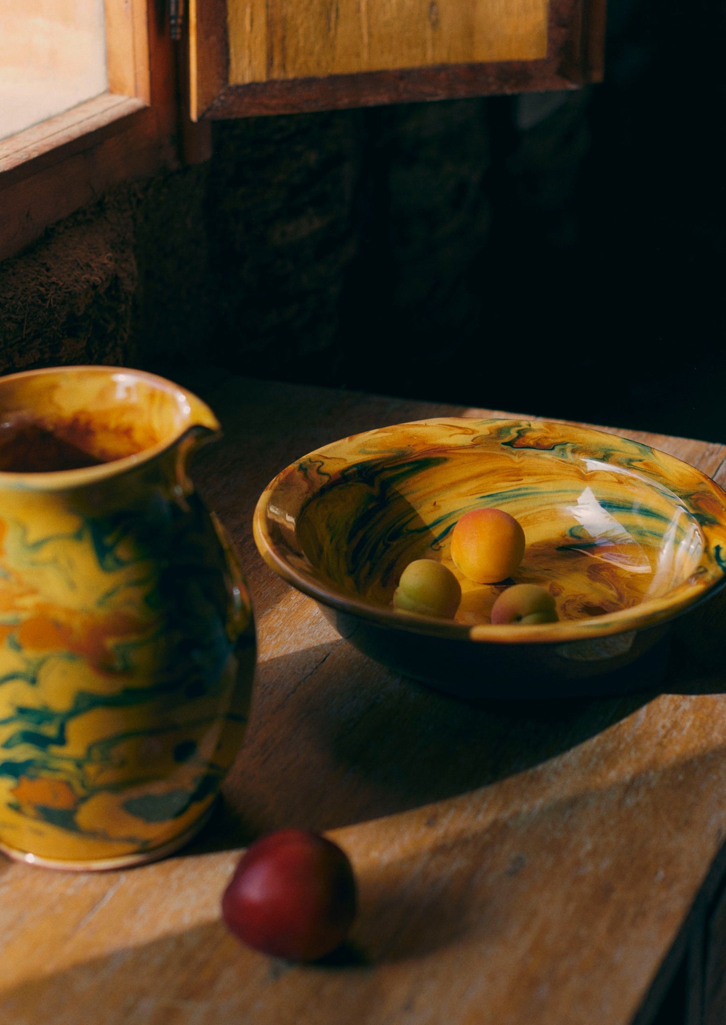 Poterie Barbotine Marbled Dish | Honey