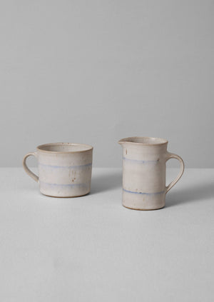 Rya Nicholson Stripe Mug | Chalk/Breeze Blue