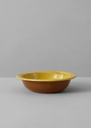 Poterie Barbotine Deep Bowl | Citrus/Terracotta