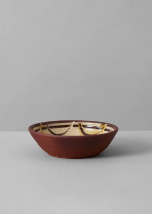Frances Savage Serving Bowl | Cream/Terracotta