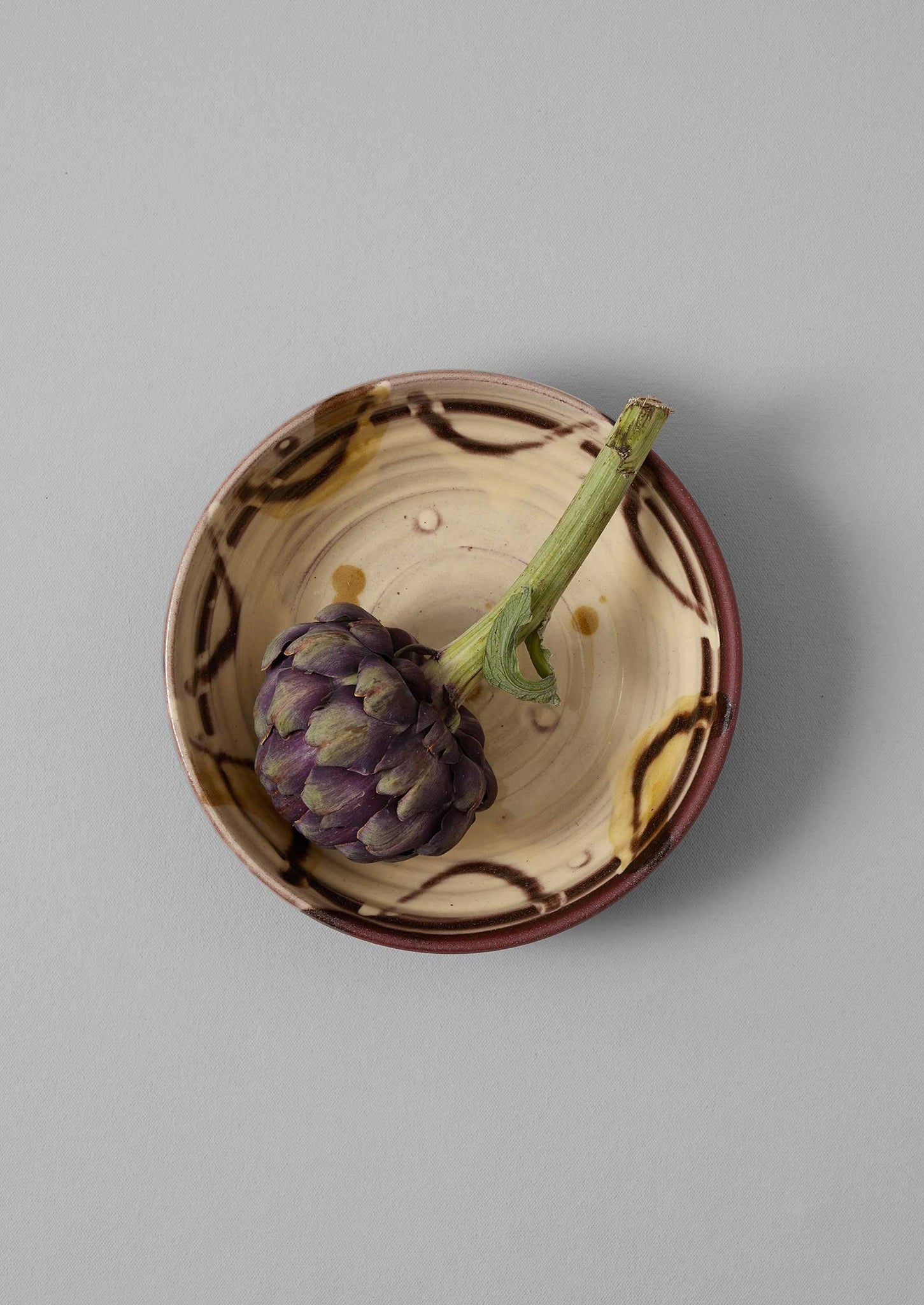 Frances Savage Serving Bowl | Cream/Terracotta
